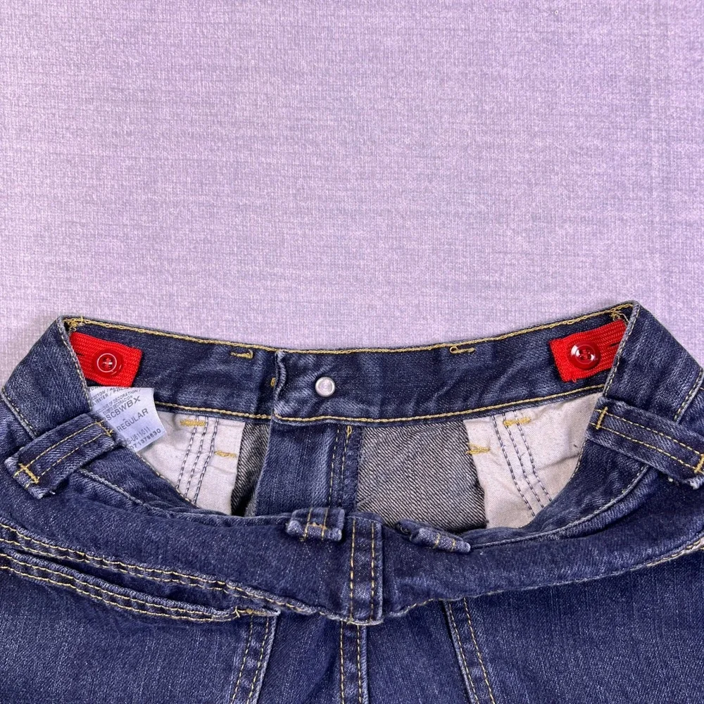 Wrangler Regular Fit Mid Rise Denim Shorts Boys Size 12 Blue‎ Cotton Blend